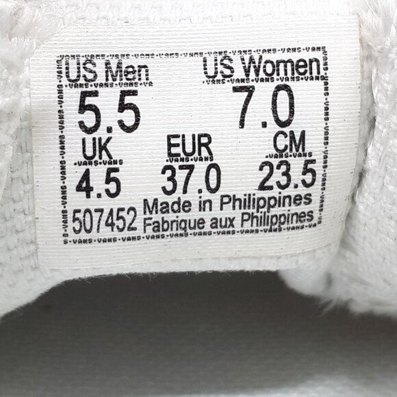 Vans Classic Slip-On Mule Authentic Shoe Sneaker Black White Mens 5.5 / Womens 7 - Picture 9 of 12